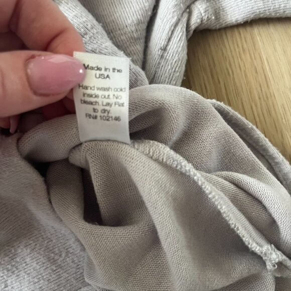 Michael Stars lavender purple gray Cowl Neck Sweater XS Tunic Hi Lo - Picture 10 of 10